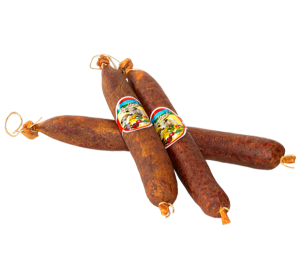  Węgierskie Salami wiejskie bez papryki z Mangalicy 750g - Mangalica kuláréba töltött szalámi paprikas nelkul 