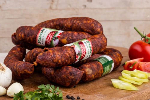 Węgierska kiełbasa krucha pikantna - Füstölt füzér kolbász 400g