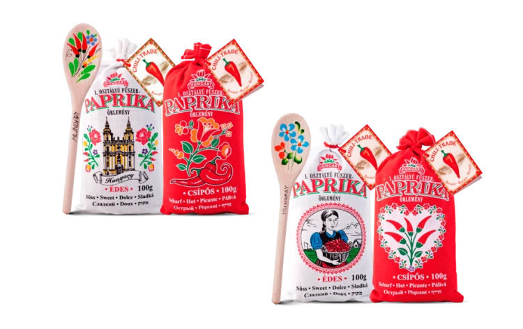 Papryka węgierska mielona mix 2x100g z łyżeczką