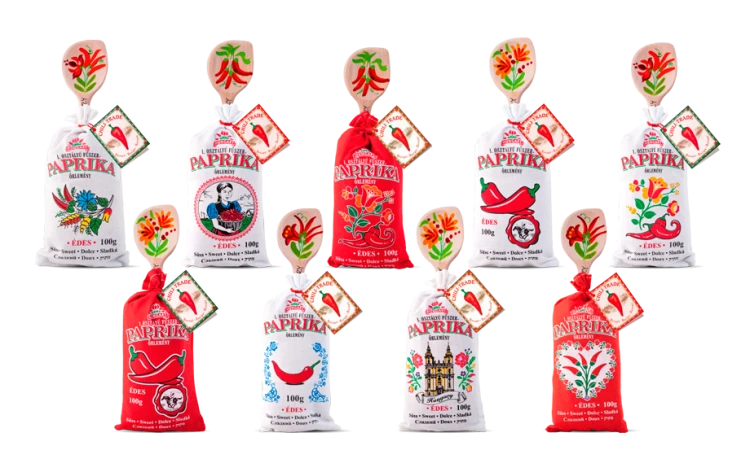 Papryka wegierska mielona słodka w worku lnianym z łyżeczką 100g