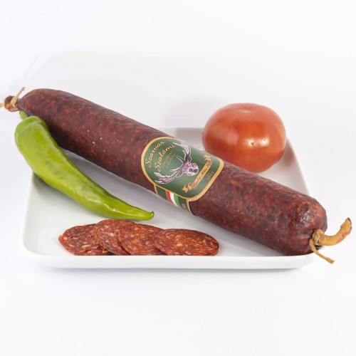 Szarvas szalami paprikas - węgierskie salami łagodne paprykowe z jelenia 350g
