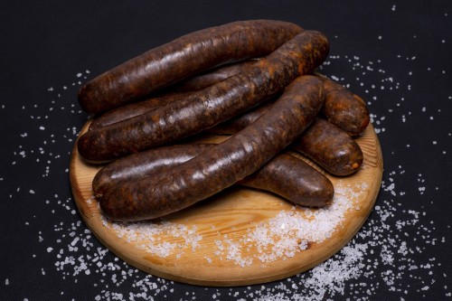 węgierska Wiejska kaszanka krwista lekko pikantna - Szilvasi veres hurka 500g