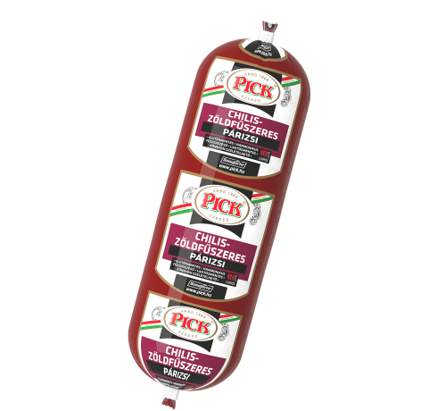 Pick chilis-zöldfűszeres párizsi- mortadela wieprzowa pikantna 400g