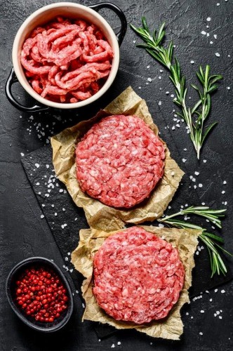 Szurkemarha hamburger pogacsa - hamburgery z mięsa szarego bydła 2x180g