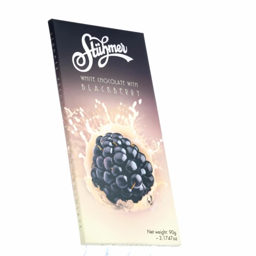 węgierska biała czekolada z jeżynami 90g