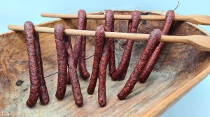 Węgierskie kabanosy łagodne ze świń rasy Mangalica 250g - Mangalica csemege cserkesz kolbasz 