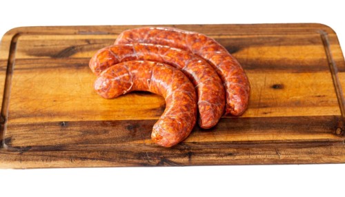 surowe kiełbasy z mangalicy