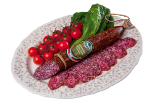Węgierskie Salami białe z osła 550g - Szamar szalámi  