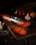 Węgierskie salami paprykowe łagodne z kaczki - Kacsa szalami paprikas  400g 