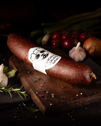 białe salami z mangalicy - bez papryki
