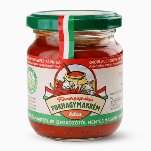 węgierska Pasta czosnkowa z papryką słodką - Fuszerpaprikas fokhagymakrem edes 210g