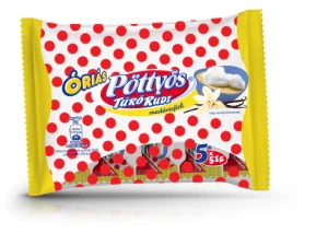 Óriás Pöttyös Túró Rudi madártejízű - batoniki turo rudi masa budyniowa (ptasie mleczko) 6x51g 