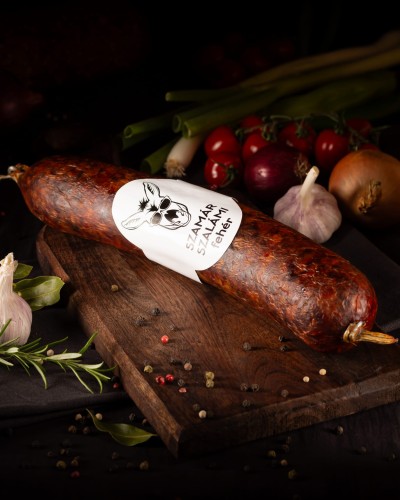 Salami z osła białe łagodne bez papryki.