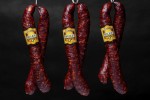 Węgierska kiełbasa wiejska lekko pikantna z Mangalicy 300g -  Mangalica füstölt kolbász 
