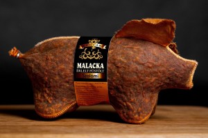 Węgierskie Salami wieprzowe w "śwince"  700g - Szilvási Malacka szalámi 