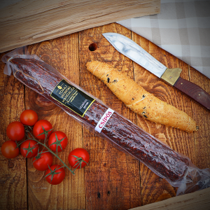 Kiełbasa gruba pikantna z mangalicy  - Csípős mangalica vastagkolbász 550g