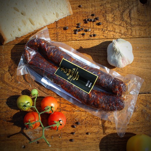 Węgierska kiełbasa z mangalicy z winem tokaj