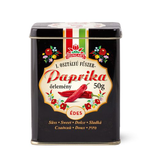 Papryka węgierska mielona słodka metalowe pudełko zdobione 50g