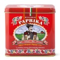 węgierska papryka mielona pikantna - metalowe pudełko zdobione 100g