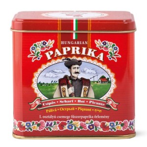Papryka mielona pikantna - metalowe pudełko zdobione 100g