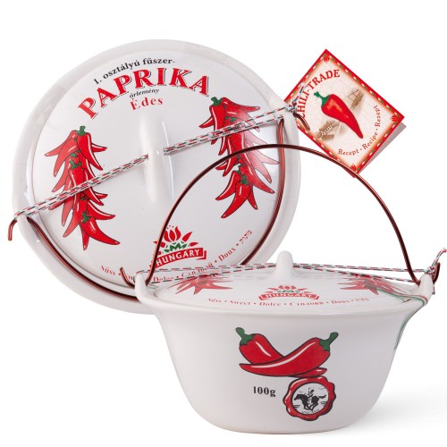 ceramiczny kociołek węgierski z papryką mieloną