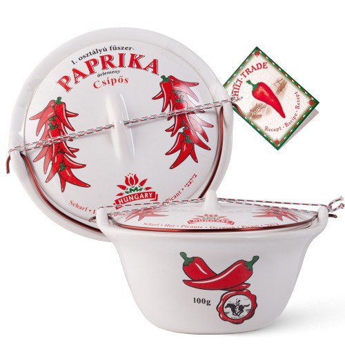 węgierska papryka mielona w ceramicznym kociołku