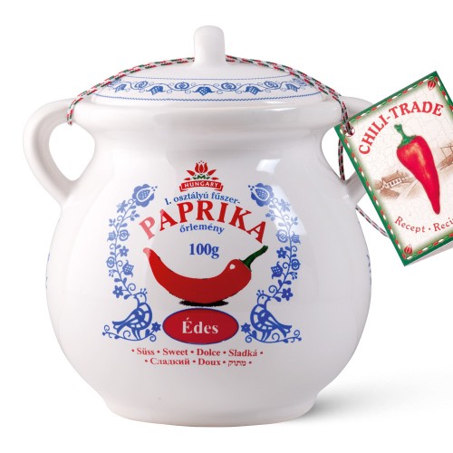 węgierska papryka mielona słodka 100g w pojemniku ceramicznym kraków