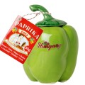 Papryka mielona słodka 50g w ceramicznym opakowaniu w kształcie papryki kolor zielony