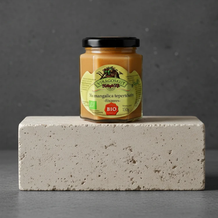 Węgierski-Bio-krem-ze-skwarków-z-przyprawami---Bio-fűszeres-tepertőkrém-150g