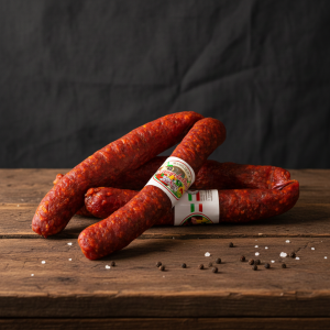 Węgierska kiełbasa z Mangalicy wiejska łagodna 250g - Mangalica kolbász csemege