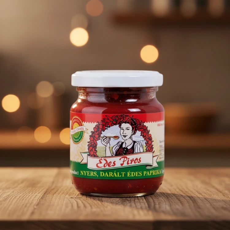Węgierska-pasta-paprykowa-łagodna-Edes-Piros-210g-chili-trade-kraków