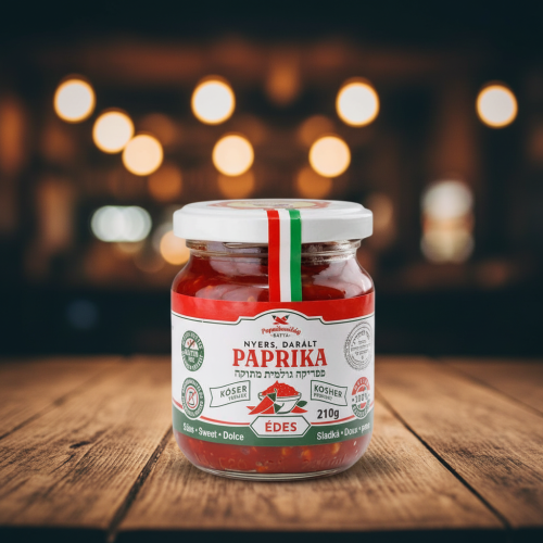 Węgierska-pasta-paprykowa-łagodna-koszerna-Edes-Piros-210g-węgierski-sklep-w-polsce