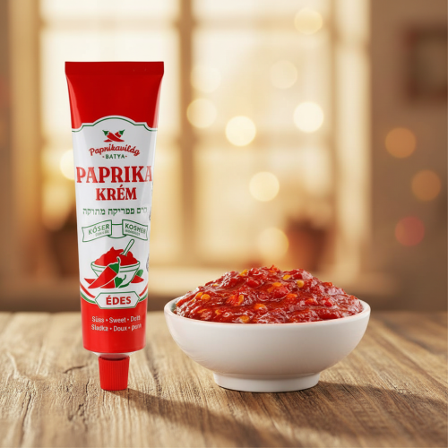 Węgierska-koszerna-pasta-paprykowa-łagodna-160g-Paprikakrém-edes-kosher