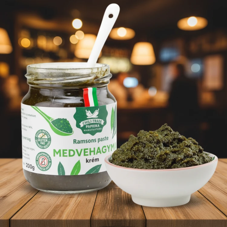 Węgierski-siekany-czosnek-niedzwiedzi-200g-Darált-medvehagymakrém