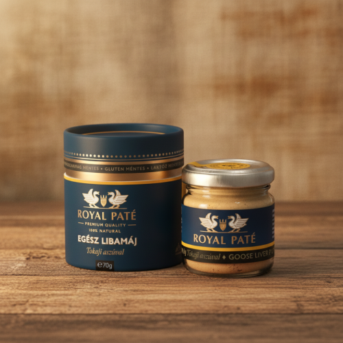 Węgierska cała gęsia wątróbka foie gras z Tokajem Aszú 70 g