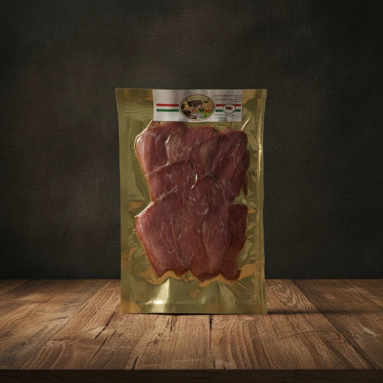 Węgierski-schab-z-Mangalicy-wędzony-podpalany-100g---Mangalica-Lángolt-füstölt-karaj