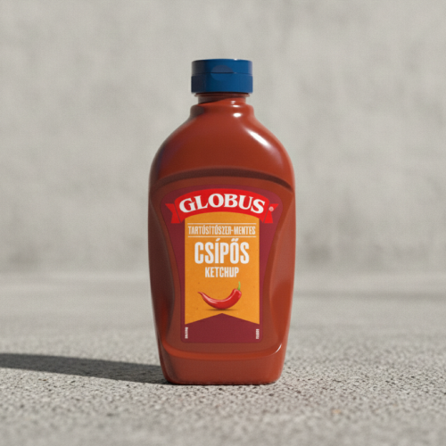 Unilever Globus csípős ketchup 470g-węgierski-Ketchup pikantny 470g
