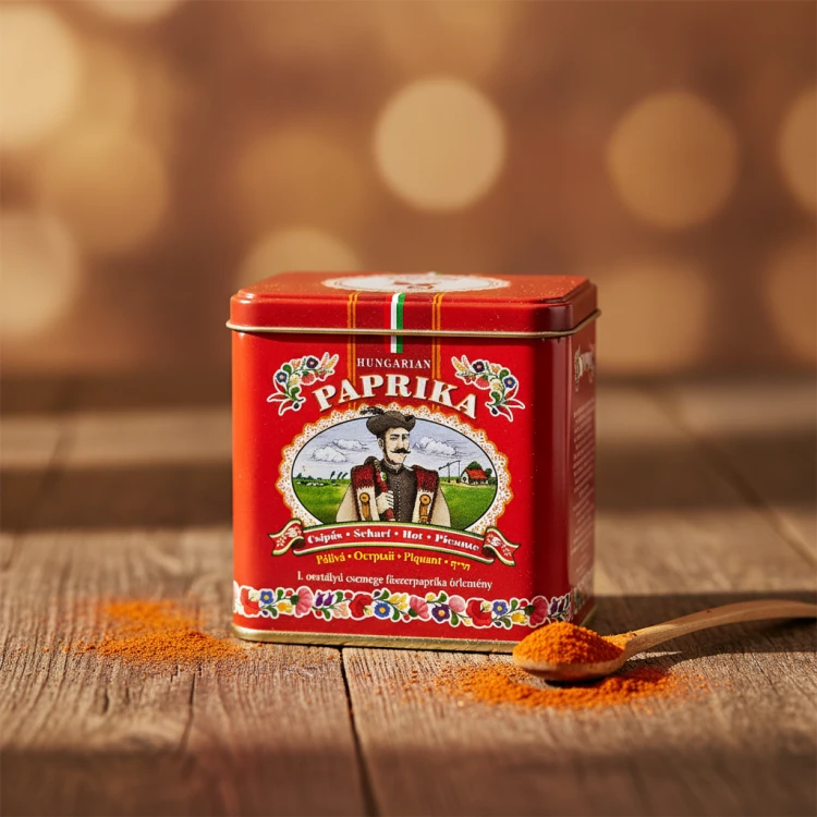 Papryka-mielona-pikantna---metalowe-pudełko-zdobione-100g-idealny-prezent-węgierski