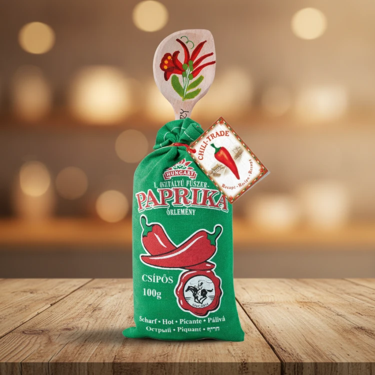 Papryka-węgierska-mielona-pikantna-w-worku-lnianym-z-łyżeczką-100g