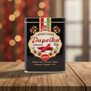 Papryka węgierska mielona pikantna 50g w ozdobnym metalowym pudełku