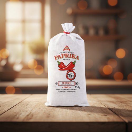 Papryka węgierska wędzona mielona słodka 250g w worku lnianym