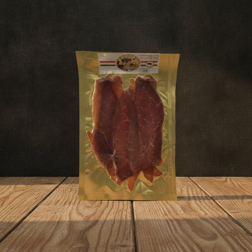 Węgierski udziec z Mangalicy wędzony i podpalany 100g w plastrach