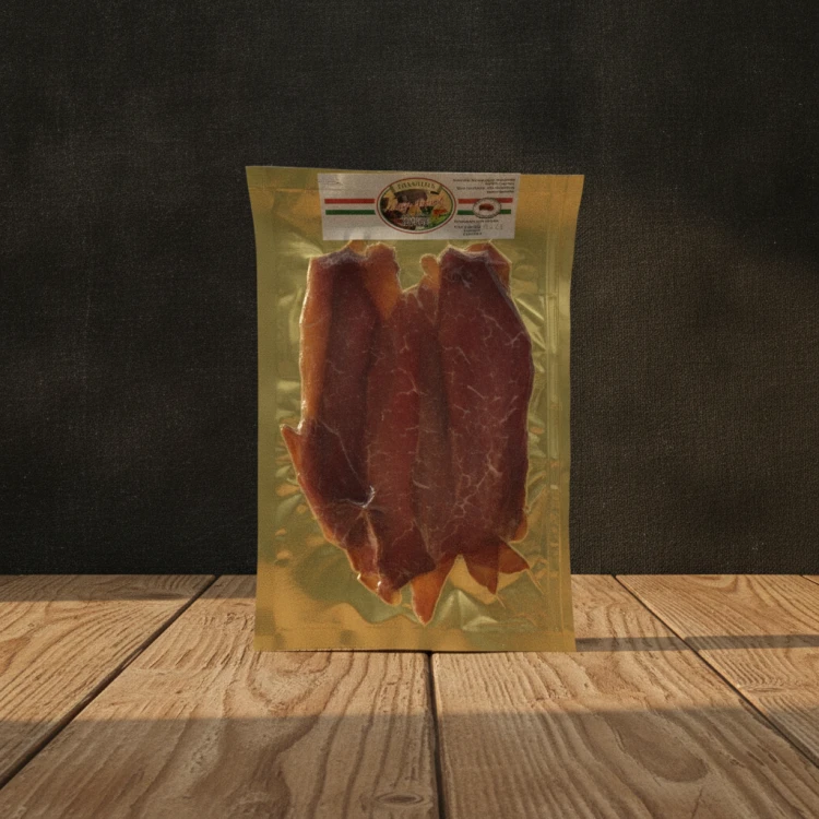 Węgierski udziec z Mangalicy wędzony i podpalany 100g w plastrach