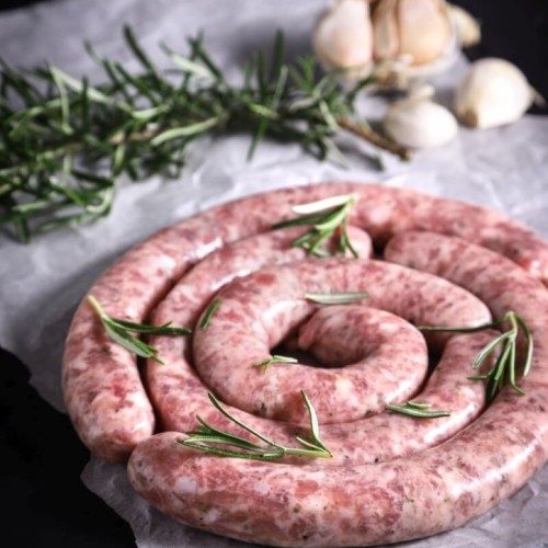 Węgierska biała kiełbaska grillowa z czosnkiem 1kg
