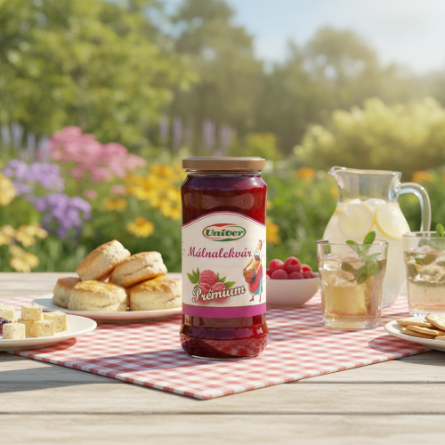 Węgierski-dżem-premium-malinowy-300g---Premium-Kecskeméti-Malnalekvár