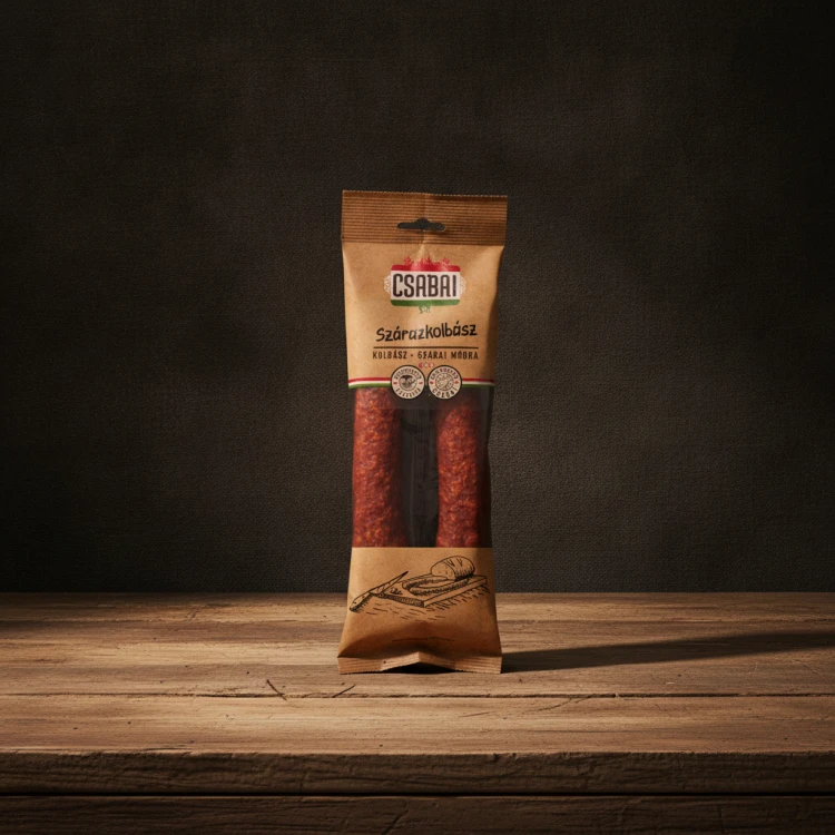 Węgierska kiełbasa Csabai łagodna suszona 250 g Csabai csemege szárazkolbász