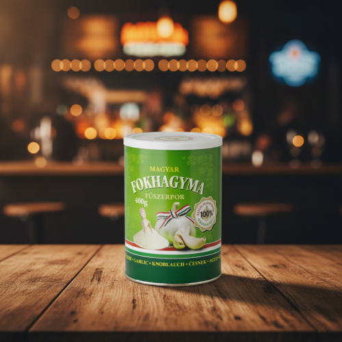 Węgierski-czosnek-kruszony-w-dozowniku---Fokhagymapor-kombi-hengerben-400g