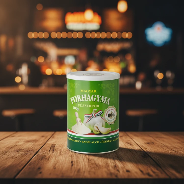 Węgierski-czosnek-kruszony-w-dozowniku---Fokhagymapor-kombi-hengerben-400g