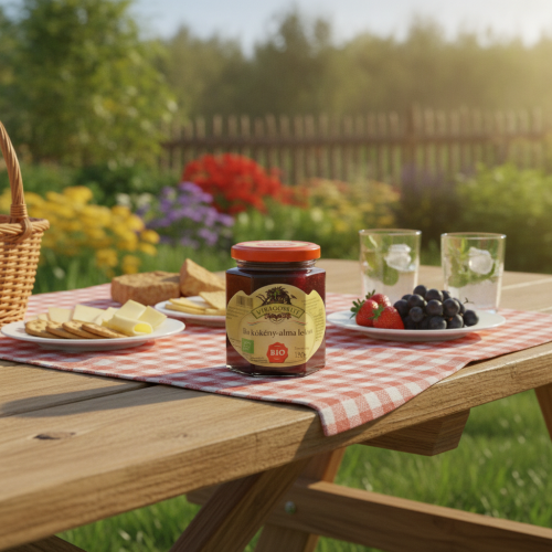 Węgierski-Bio-dżem-tarnina-jabłko---Bio-kökény-alma-lekvár-180g