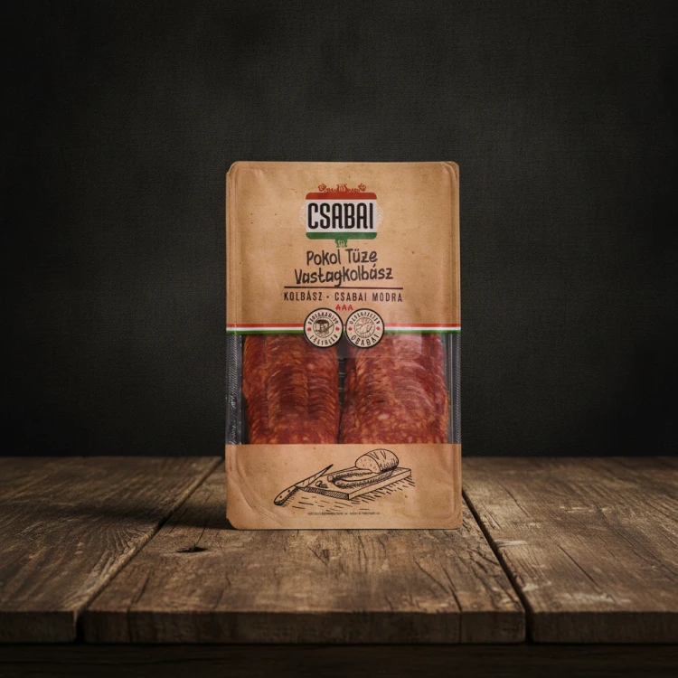 Węgierska-kiełbasa-piekielna-plastry---Csabai-szeletelt-Pokol-Tüze-vastagkolbász-75g